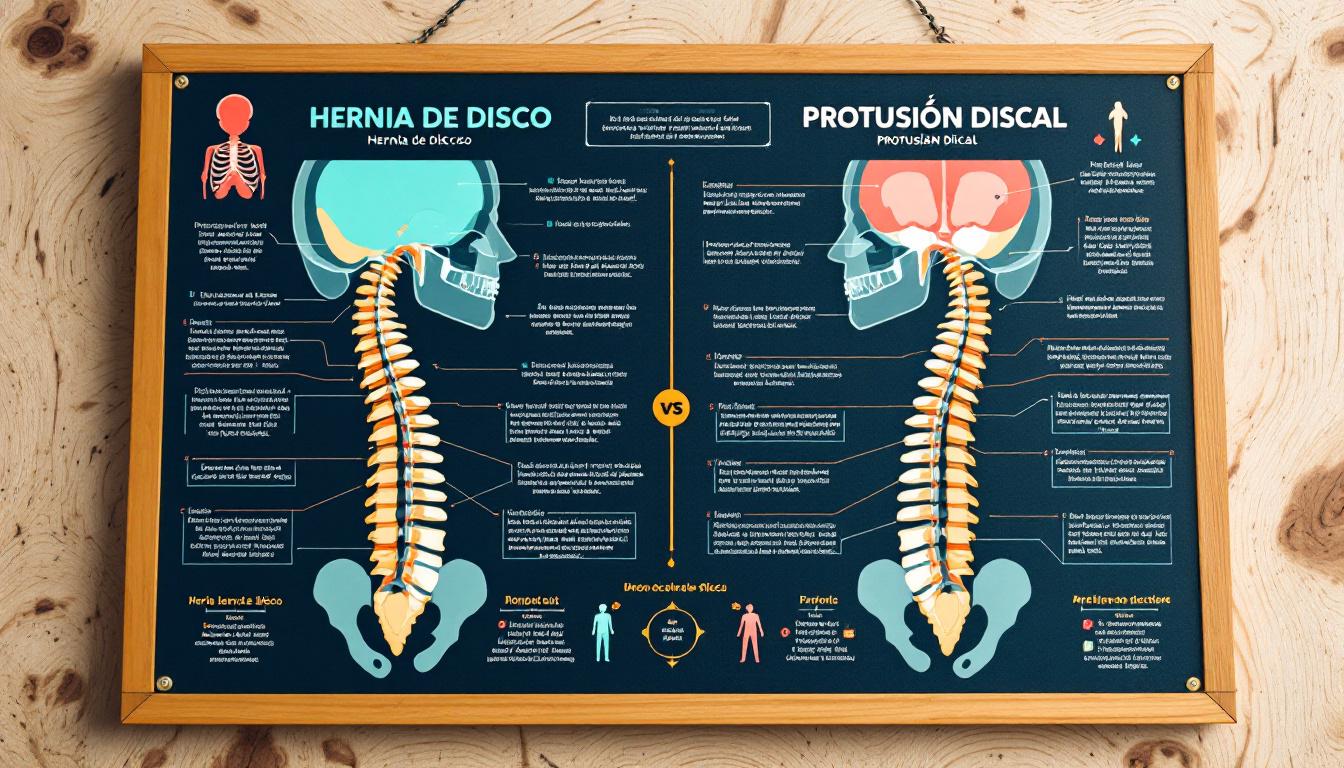 hernia protusion discal diferencias tratamientos